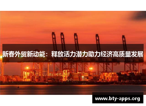 新春外贸新动能:释放活力潜力助力经济高质量发展 新春外贸新动能:释放活力潜力助力经济高质量发展