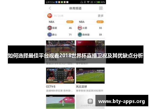 如何选择最佳平台观看2018世界杯直播卫视及其优缺点分析